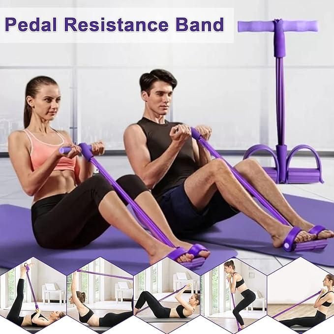 Yoga Pedal Puller Resistance Band Fitness Equipment | Assorted Colours | Colour May Vary